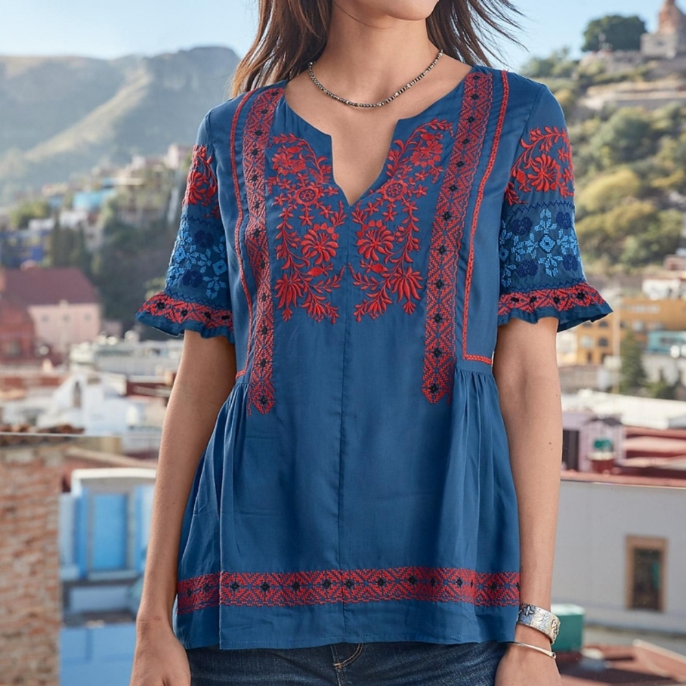 Sundance Fable Embroidered Top